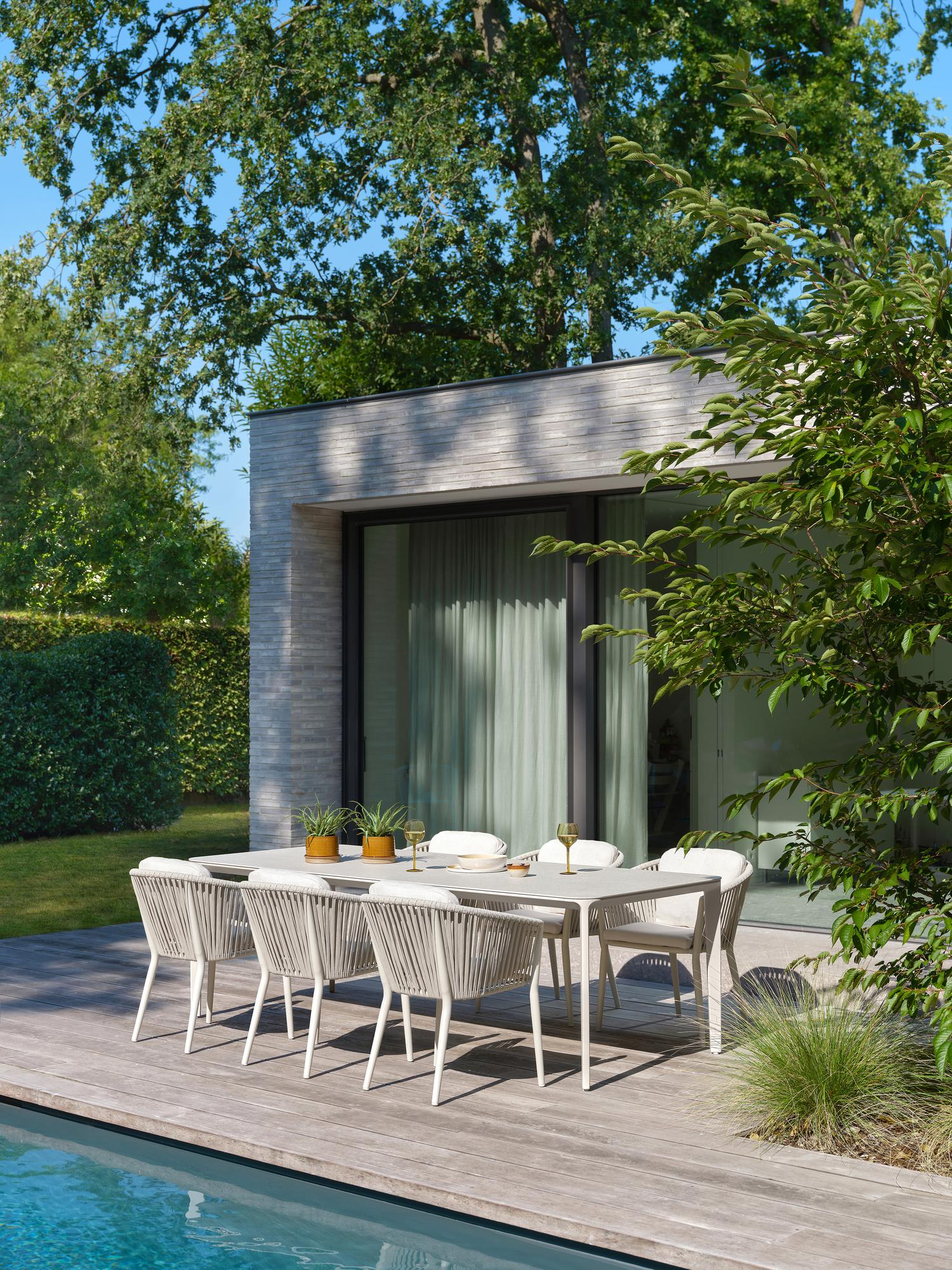 Orso luxe stoelkussen (zit en rug) (luxe) in all weather sunbrella® luxe lopi marble