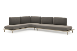 Chaise longue droite + 3-pl