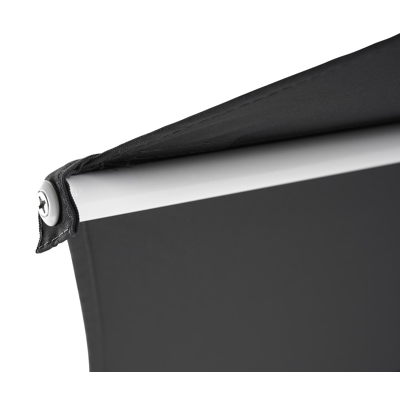 Milano staanparasol in wit aluminium met grijs polyester parasoldoek - Dia. 270 cm (zonder voet)