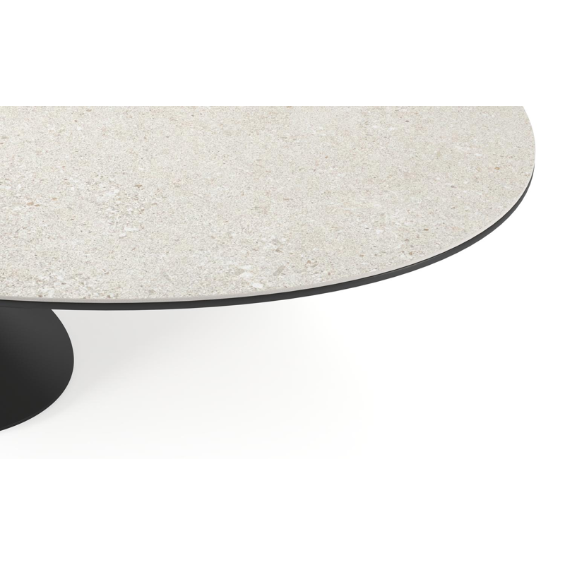 Fano tuintafel in zwart aluminium en volkeramiek shilin - L 290 x B 148 x H 75 cm