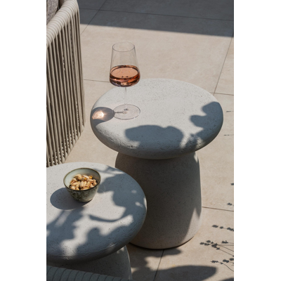 Globo bijzettafel in beige beton beige - Dia. 42 x H 47 cm
