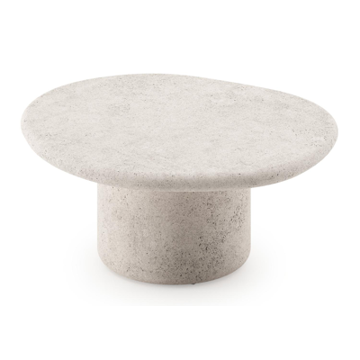 Globo loungetafel in beige beton - Dia. 80 x H 33 cm