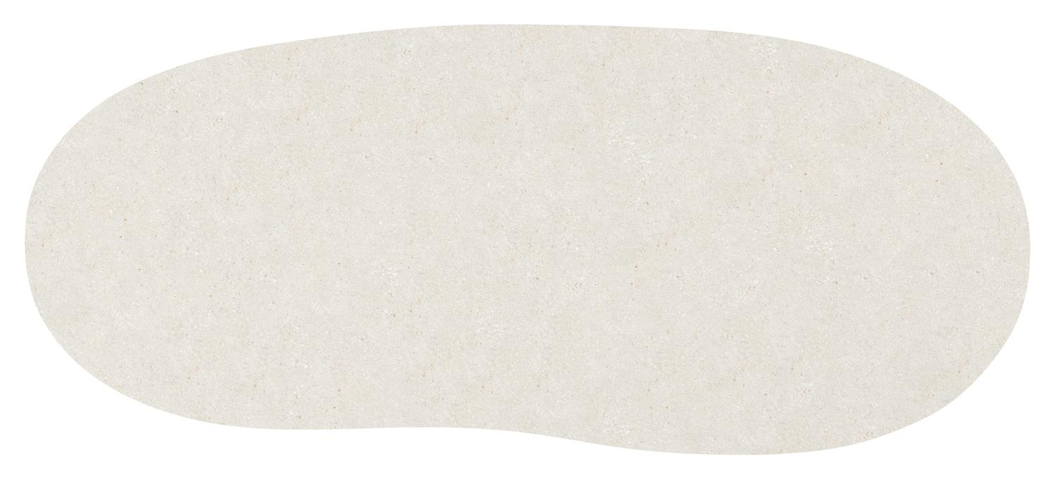 Amico tuintafel organisch in beige aluminium en volkeramiek Shilin - L 280 x B 120 x H 73.5 cm