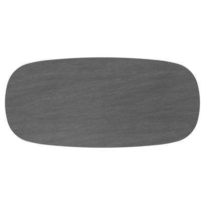 Amico tuintafel bombo in zwart aluminium en volkeramiek Basalt Black - L 270 x B 125 x H 73.5 cm
