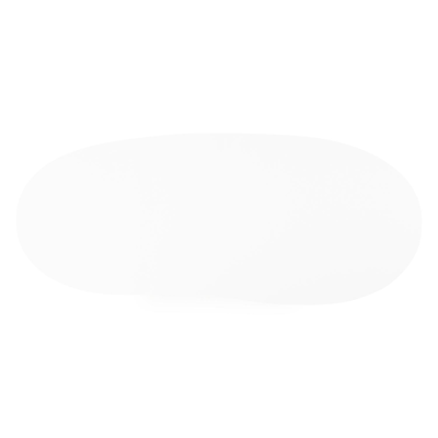 Organo tuintafel organisch in beige aluminium en volkeramiek Arctic White - L 280 x B 120 x H 74 cm