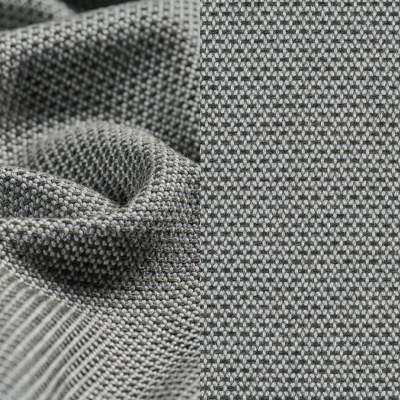 Chaise longue réglable Cosito en naturel teck et noir résine tressée met archi lead all weather sunbrella® luxe coussin