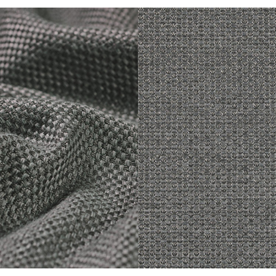 Mismo loungeset met verstelbare rugleuning in antraciet aluminium met grijs polyester kussens en loungetafel