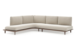 Chaise longue rechts + 2-zit