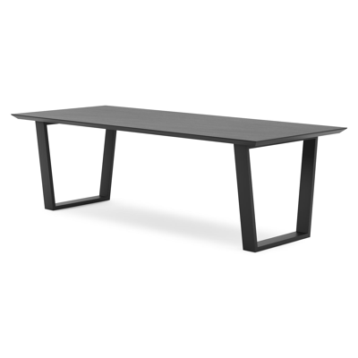 Pagino tuintafel in zwart aluminium en volkeramiek basalt black - L 240 x B 100 x H 74,5 cm