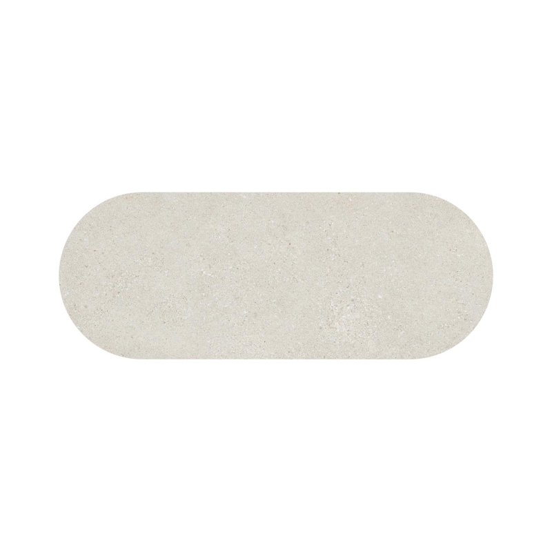 Table de jardin Organo ovale en aluminium noir et céramique pleine shilin - Lg. 260 x Lrg. 100 x Haut. 74 cm