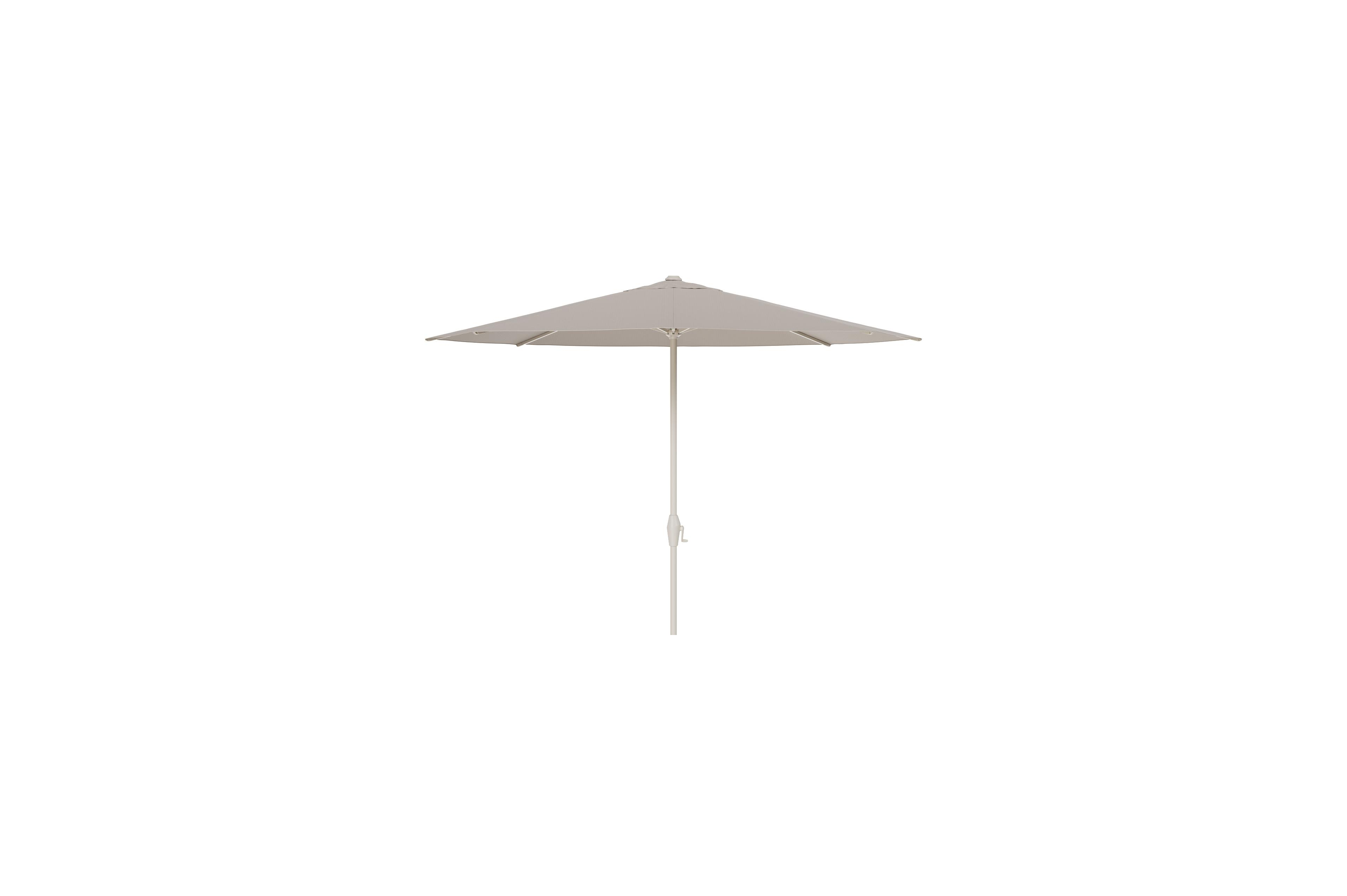 Viola staanparasol in beige aluminium en Weather+ Softtouch beige parasoldoek - Dia. 350 cm (zonder voet)