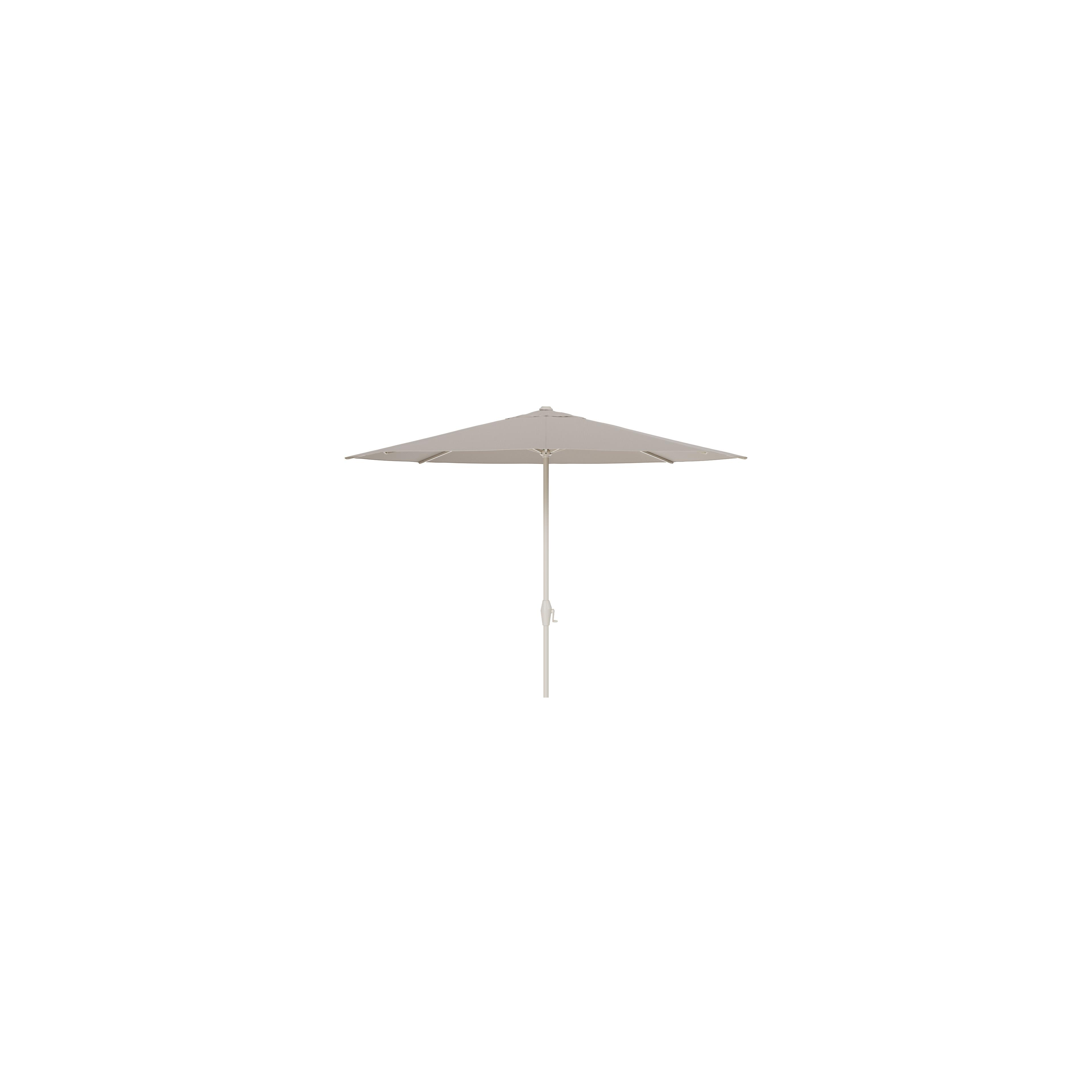 Viola staanparasol in beige aluminium en Weather+ Softtouch beige parasoldoek - Dia. 350 cm (zonder voet)