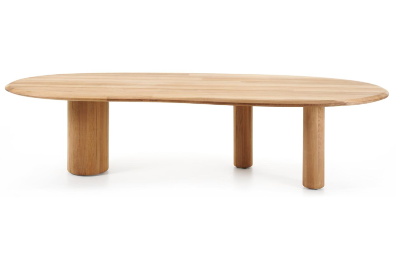 Organo tuintafel organisch in teak - L 320 x B 128 x H 74 cm