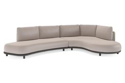Chaise longue gauche+ 2 places organique