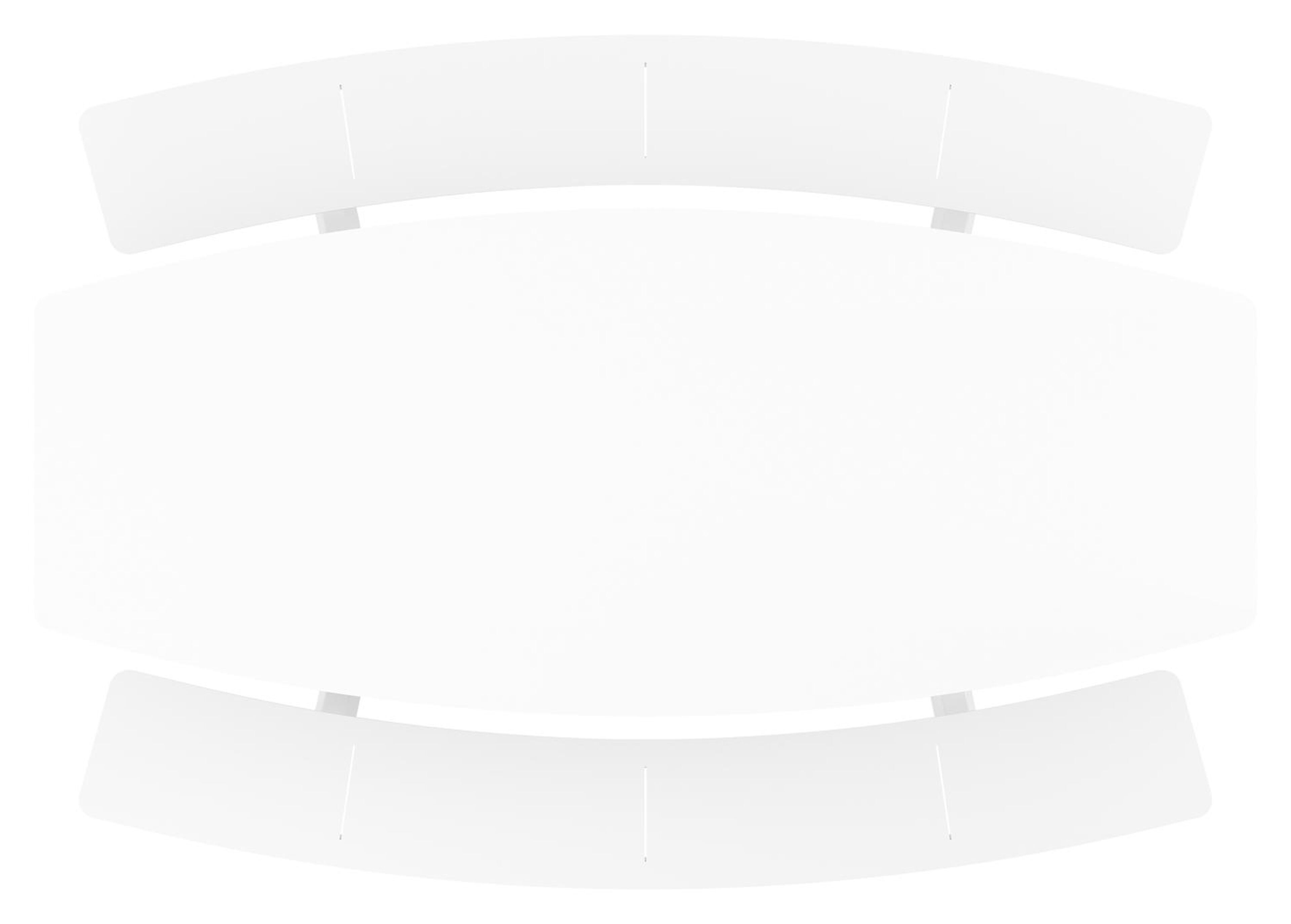 Table de pique-nique Forno forme de bateau en aluminium blanc et céramique pleine Arctic White - Lg. 240 x Lrg. 181 x Haut. 72 cm