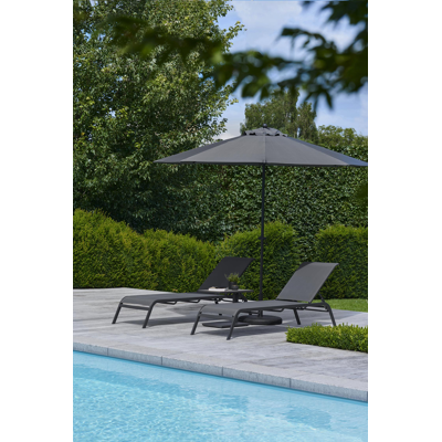 Plana parasolvoet zwart beton van 40 kg