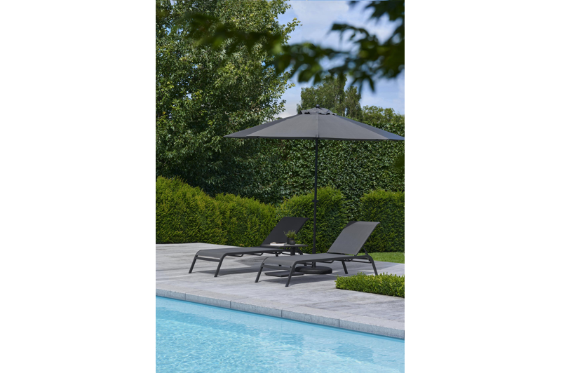 Plana parasolvoet zwart beton van 40 kg