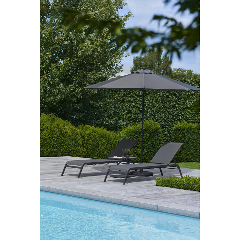 Plana parasolvoet zwart beton van 40 kg