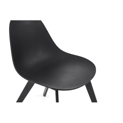 Como tuinstoel in zwart aluminium en zwart kunststof