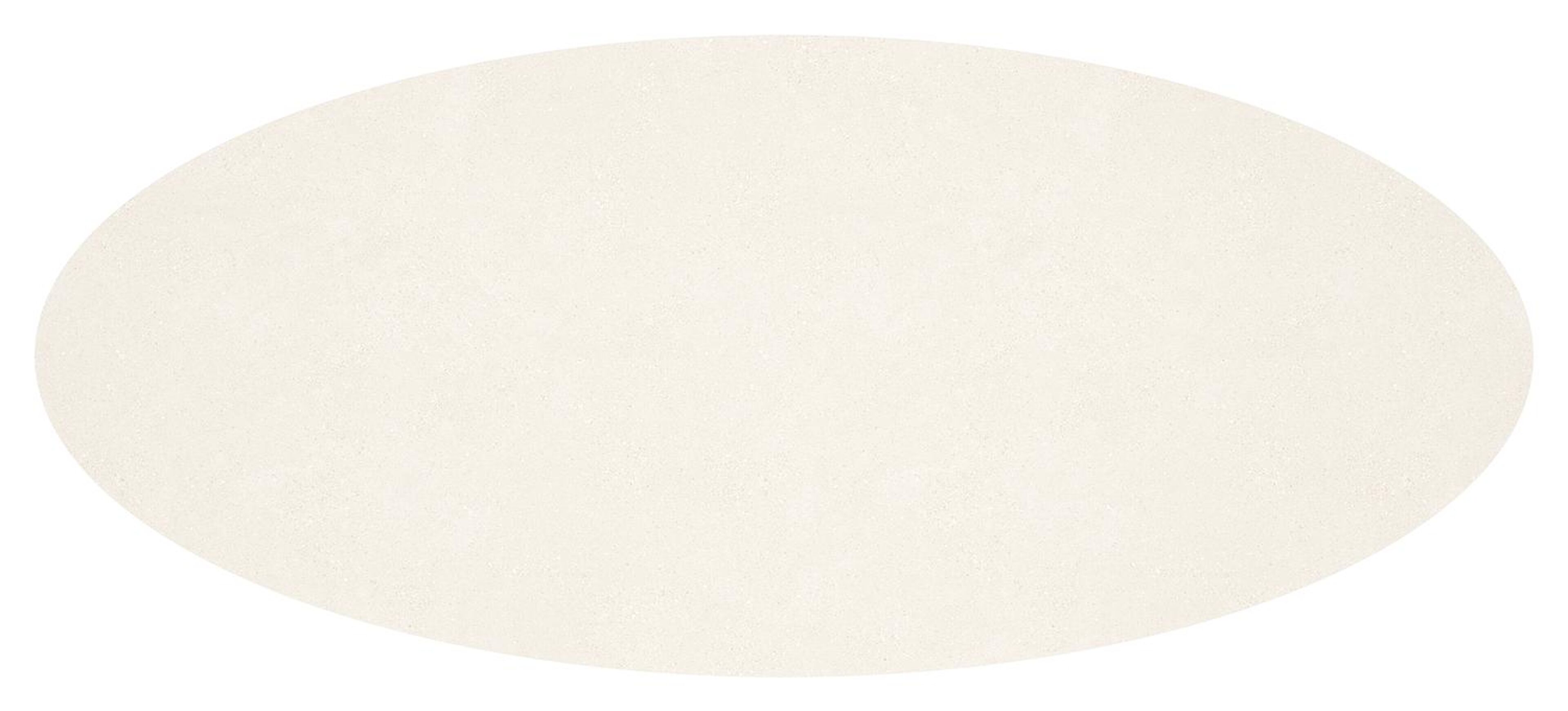 Pamplona tuintafel ovaal in zwart aluminium en sintered stone Crema minerale - L 270 x B 120 x H 72 cm