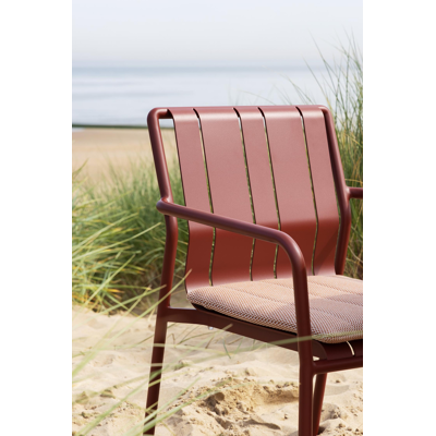 Bolito tuinstoel in ruby aluminium