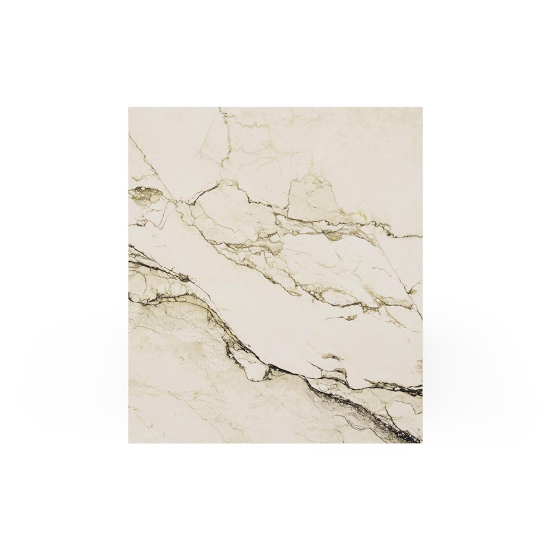 Como loungetafel in wit aluminium en colorado dunes volkeramiek - L 70 x B 80 x H 20 cm