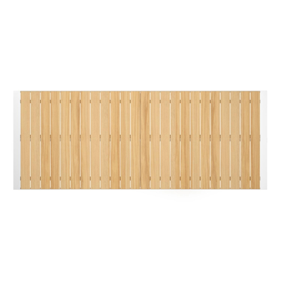 Madura tuintafel rechthoekig in wit aluminium en teak - L 255 x B 100 x H 74 cm