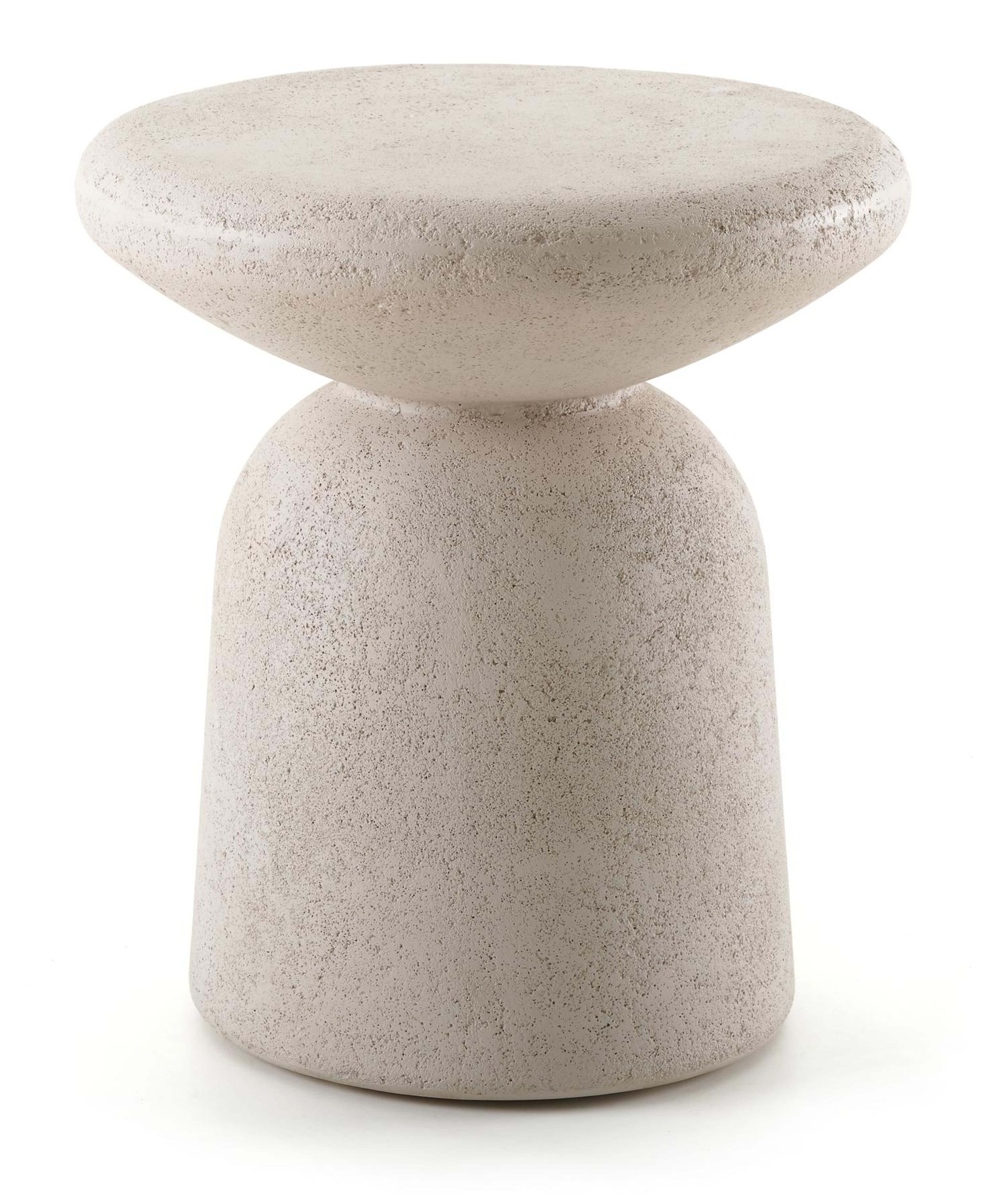 Globo bijzettafel in beige beton beige - Dia. 42 x H 47 cm