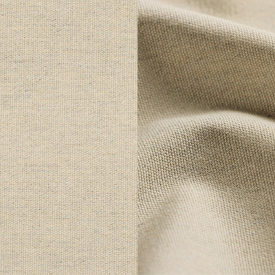 Orso loungebank in beige aluminium en beige verticaal geweven ronde rope met Heritage Papyrus all weather sunbrella® luxe kussen