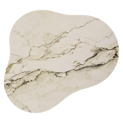 Lomano loungetafel cloud in beige aluminium en volkeramiek Colorado Dunes - L 131 x B 108 x H 25 cm