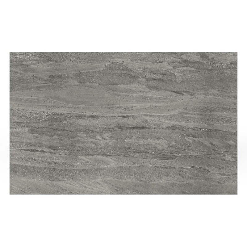 Table de jardin Como en aluminium noir et céramique pleine aspen grey - Lg 160 x Larg. 100 x H 75 cm