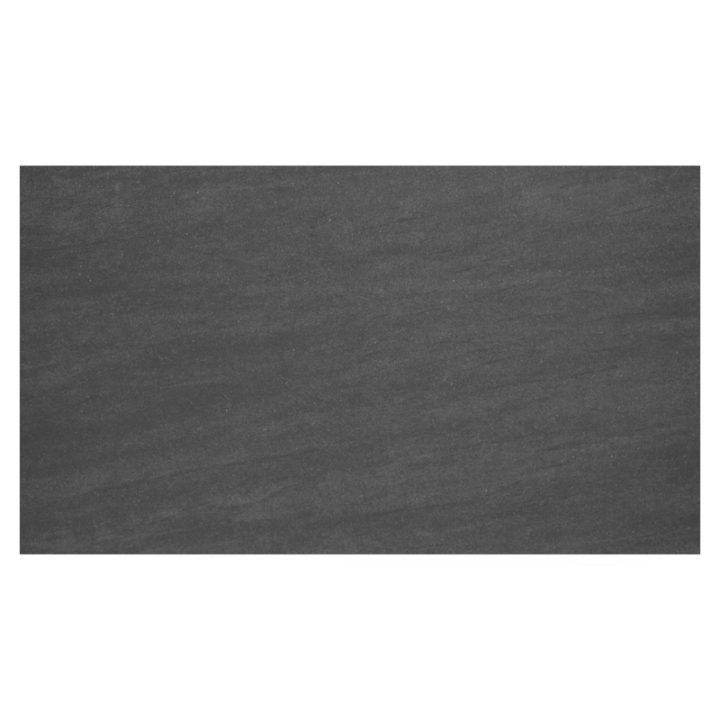 Table de basse Como rectangulaire en aluminium blanc et céramique pleine Basalt Black - Lg. 140 x Lrg. 80 x Haut. 20 cm