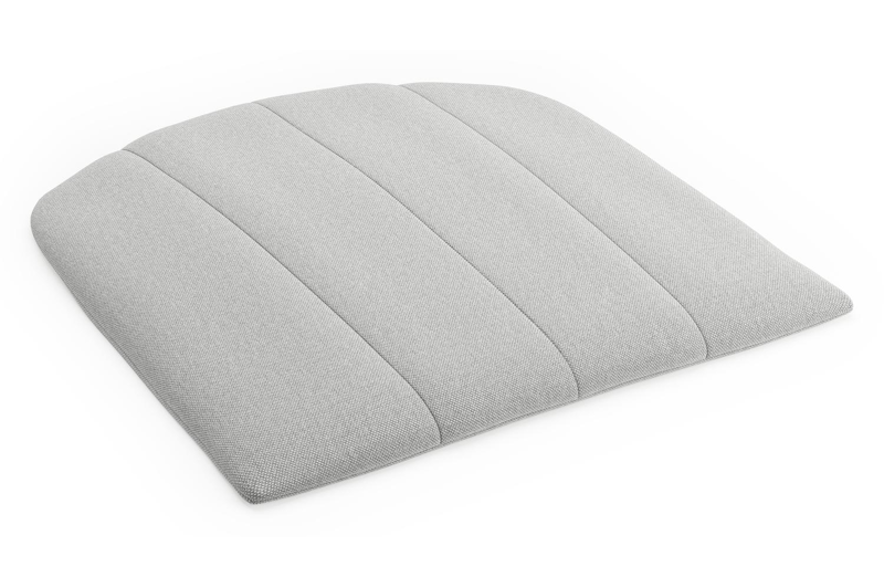 Lacrima teak stoelkussen in all weather sunbrella® luxe natte grey chine