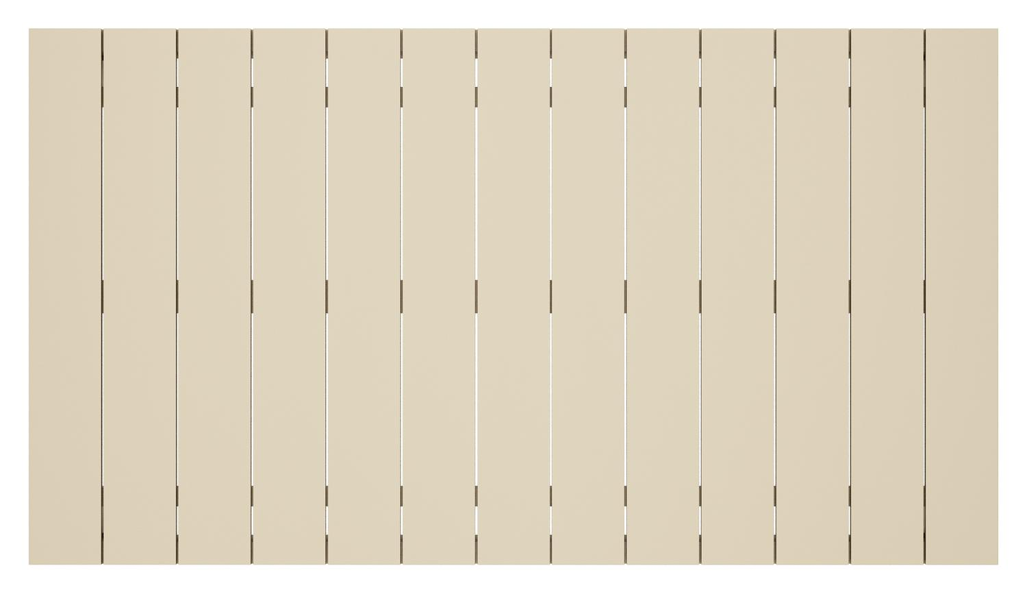 Table de basse Modica en aluminium beige - Lg. 130 x Lrg. 130 x Haut. 38 cm