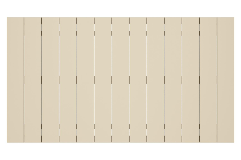 Modica loungetafel in beige aluminium - L 130 x B 130 x H 38 cm