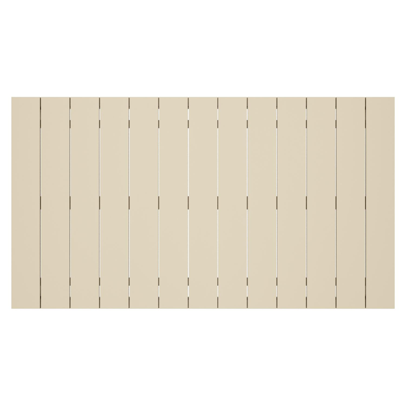 Modica loungetafel in beige aluminium - L 130 x B 130 x H 38 cm