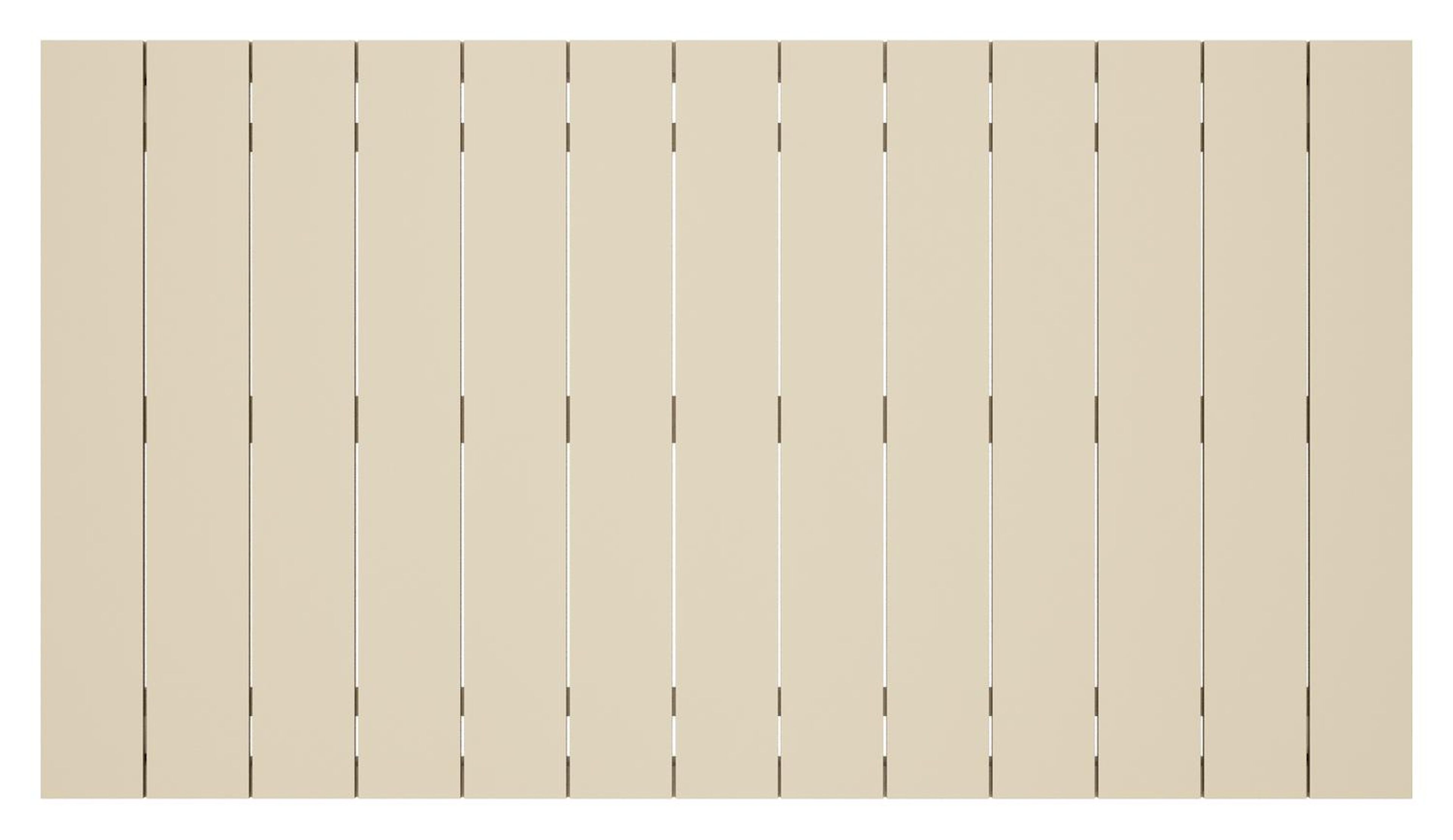 Table de basse Modica en aluminium beige - Lg. 130 x Lrg. 130 x Haut. 38 cm