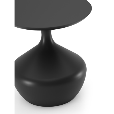 Bomero bijzettafel in zwart aluminium - Dia. 48 x H 50 cm