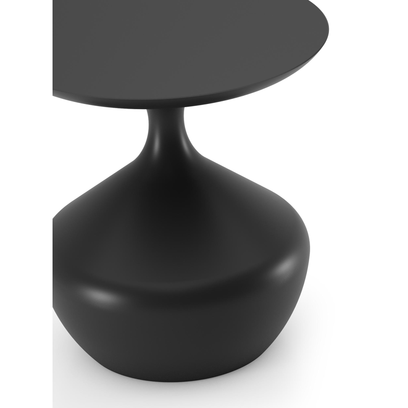 Bomero bijzettafel in zwart aluminium - Dia. 48 x H 50 cm