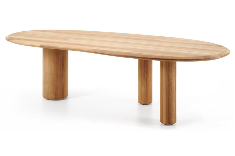 Organo tuintafel organisch in teak - L 280 x B 120 cm