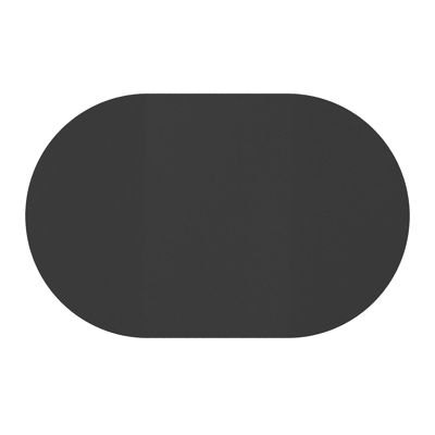 Teramo kantelbare tuintafel rechthoekig afgerond in zwart aluminium - L 110 x B 70 x H 74 cm