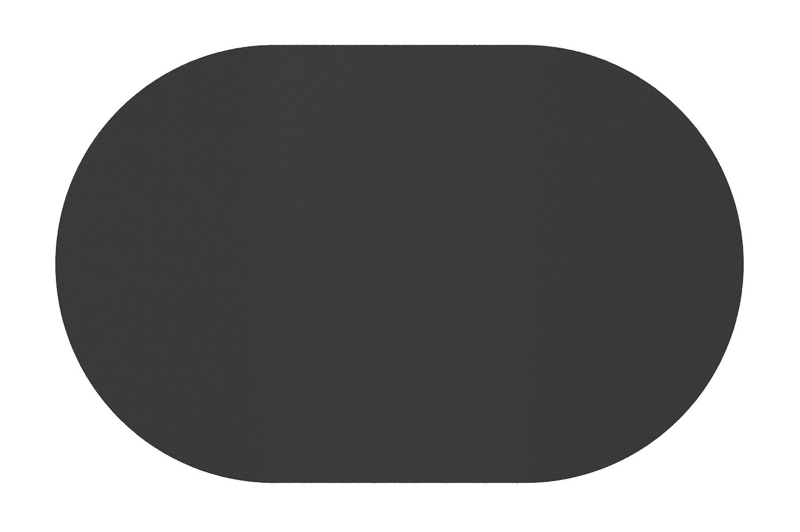 Teramo kantelbare tuintafel rechthoekig afgerond in zwart aluminium - L 110 x B 70 x H 74 cm