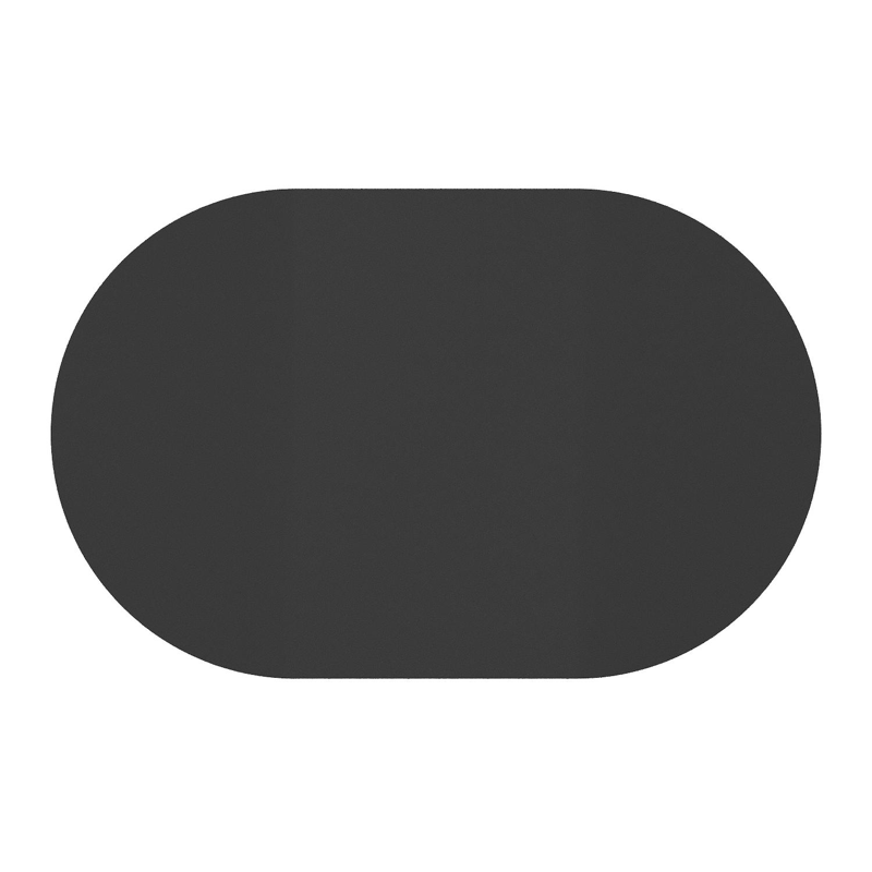 Teramo kantelbare tuintafel rechthoekig afgerond in zwart aluminium - L 110 x B 70 x H 74 cm