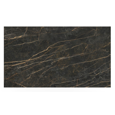 Malito tuintafel in zwart aluminium en volkeramiek black obsession - L 140 x B 80 x H 75 cm