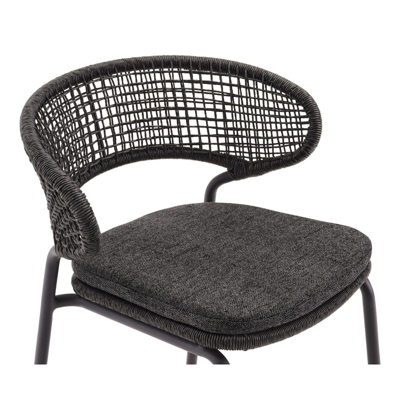 Coussin de chaise Donato XL en all weather sunbrella® luxe chartres sooty