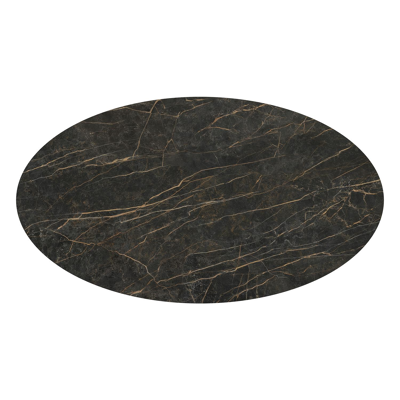 Table de jardin Fano en aluminium noir et céramique pleine black obsession - Lg 240 x Larg. 135 x H 75 cm