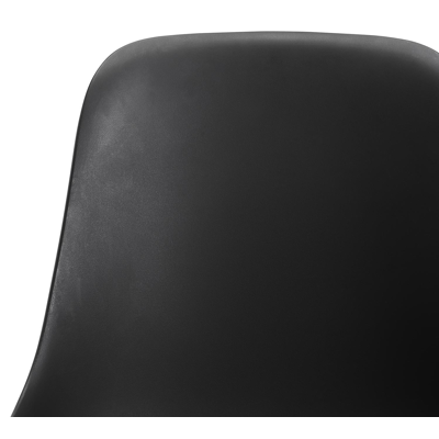 Virano tuinstoel in zwart aluminium en zwart kunststof