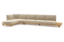 Chaise longue rechts + 3-zit