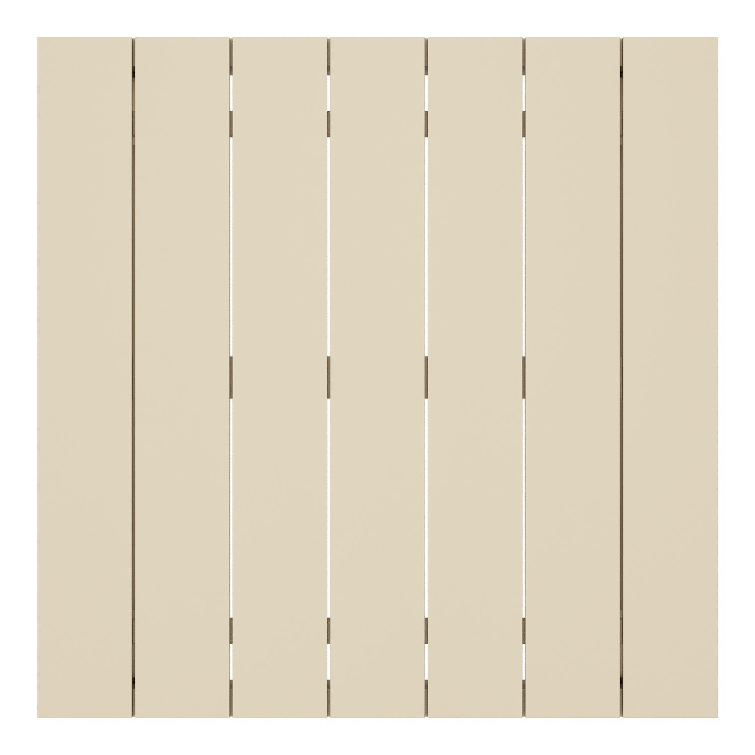 Table de basse Modica en aluminium beige - Lg. 72 x Lrg. 72 x Haut. 38 cm