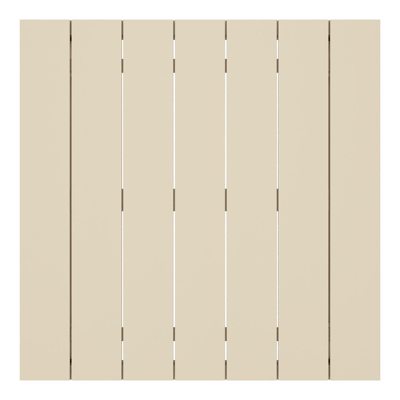 Modica loungetafel in beige aluminium - L 72 x B 72 x H 38 cm